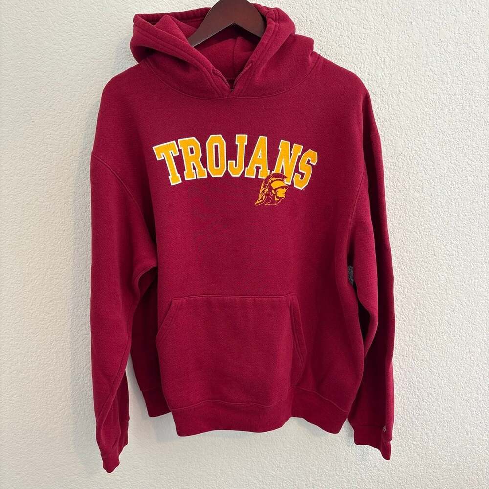 Soffe Y2K USC Trojans Men's Training Core Fundamentals Red Hoodie Sweatshirt XL